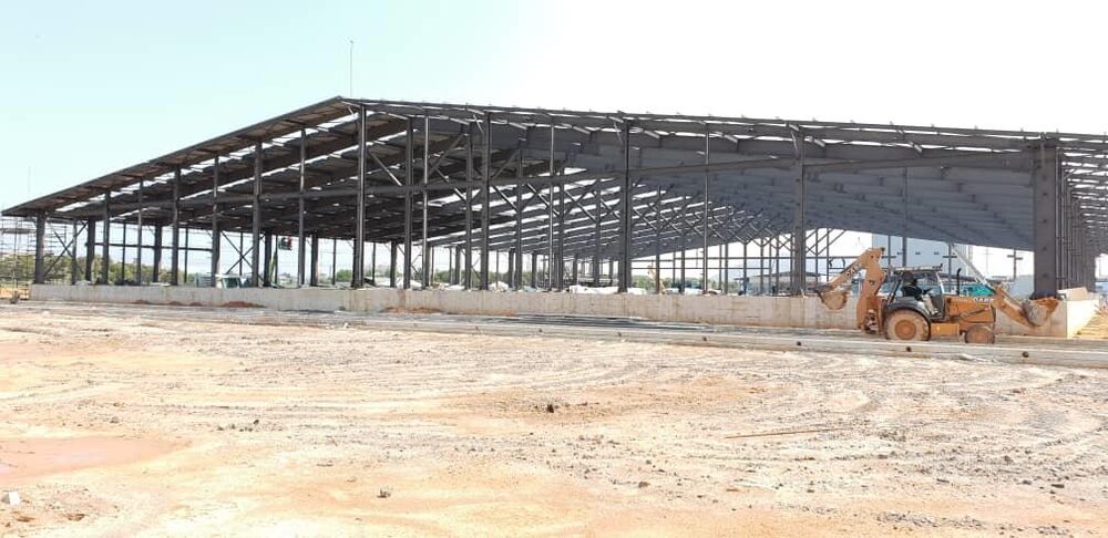 Roofing and cladding installation for a warehouse at CJ Bio Paka
