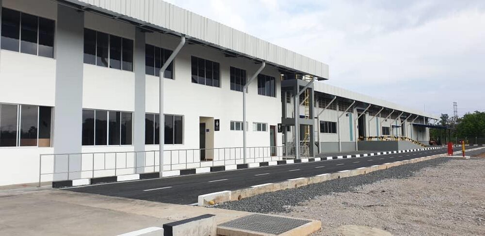 Metal roof sheeting and wall cladding at CJ Bio Paka warehouse