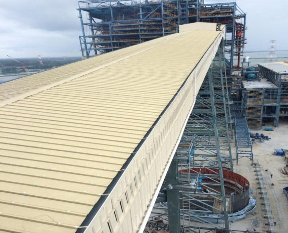 Roofing and cladding installation at the TNB Manjung power plant