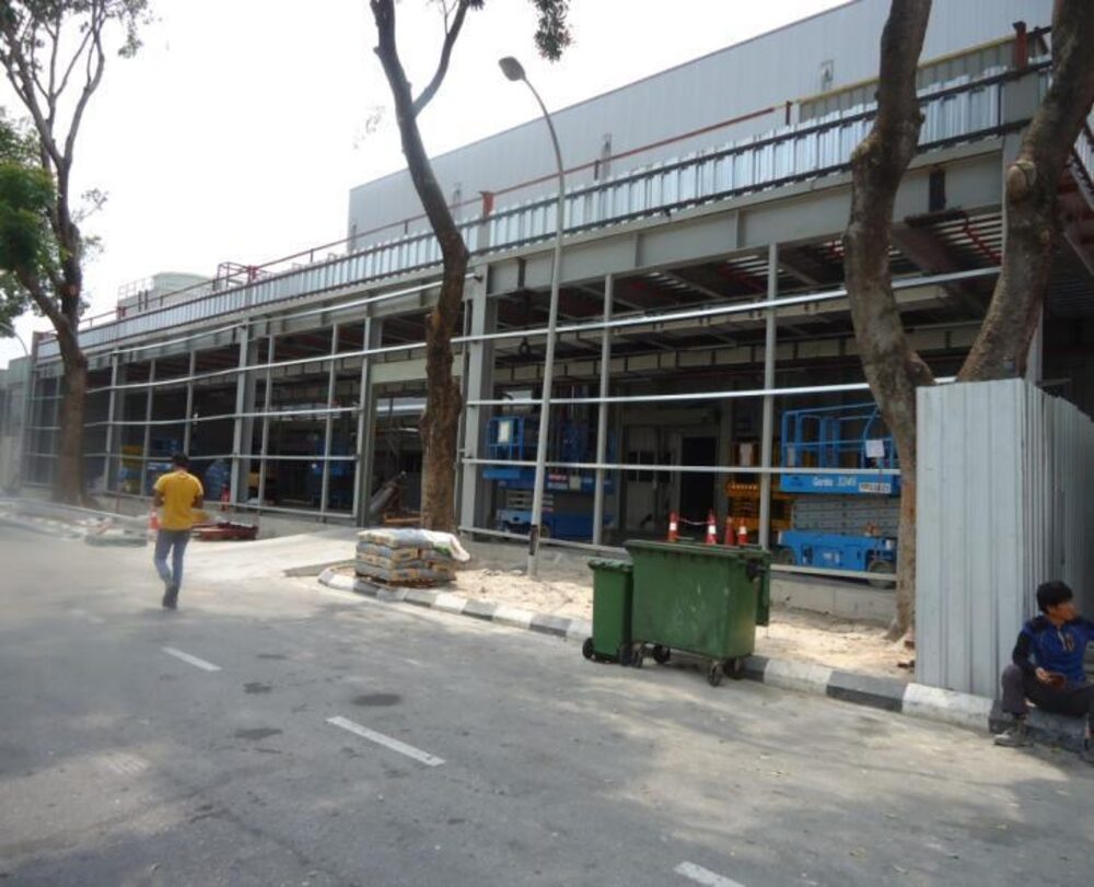 Construction of incoming warehouse material storage structure