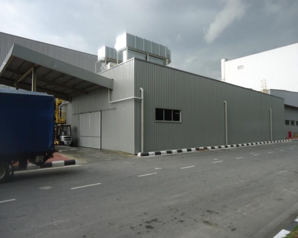 Construction of outgoing warehouse material storage